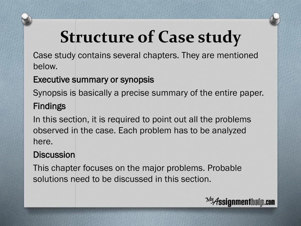 structure of a case study