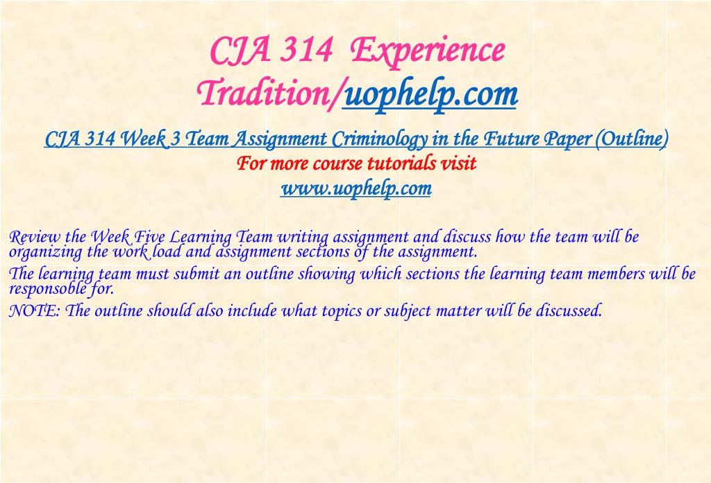 cja 314 examining theory Cja 365 week 2 assignment agency budget paper (2 papers) click link below to uop cja 314 week 3 dq 1,uop cja 314 week 3 dq 2,uop cja 314 week 3 dq 3,uop cja 314 week 3 individual examining theory paper,uop cja 314 week 3 learning team criminology in the future paper and presentation. cja 314 examining theory Cja 365 week 2 assignment agency budget paper (2 papers) click link below to uop cja 314 week 3 dq 1,uop cja 314 week 3 dq 2,uop cja 314 week 3 dq 3,uop cja 314 week 3 individual examining theory paper,uop cja 314 week 3 learning team criminology in the future paper and presentation.