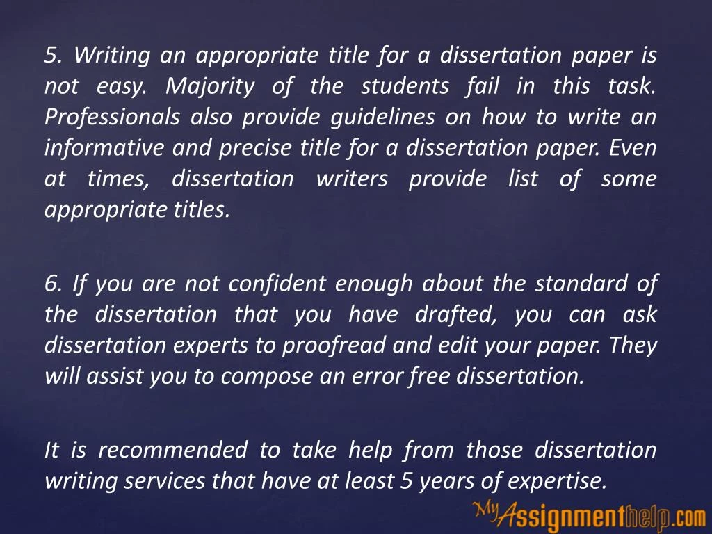Dissertation Help London