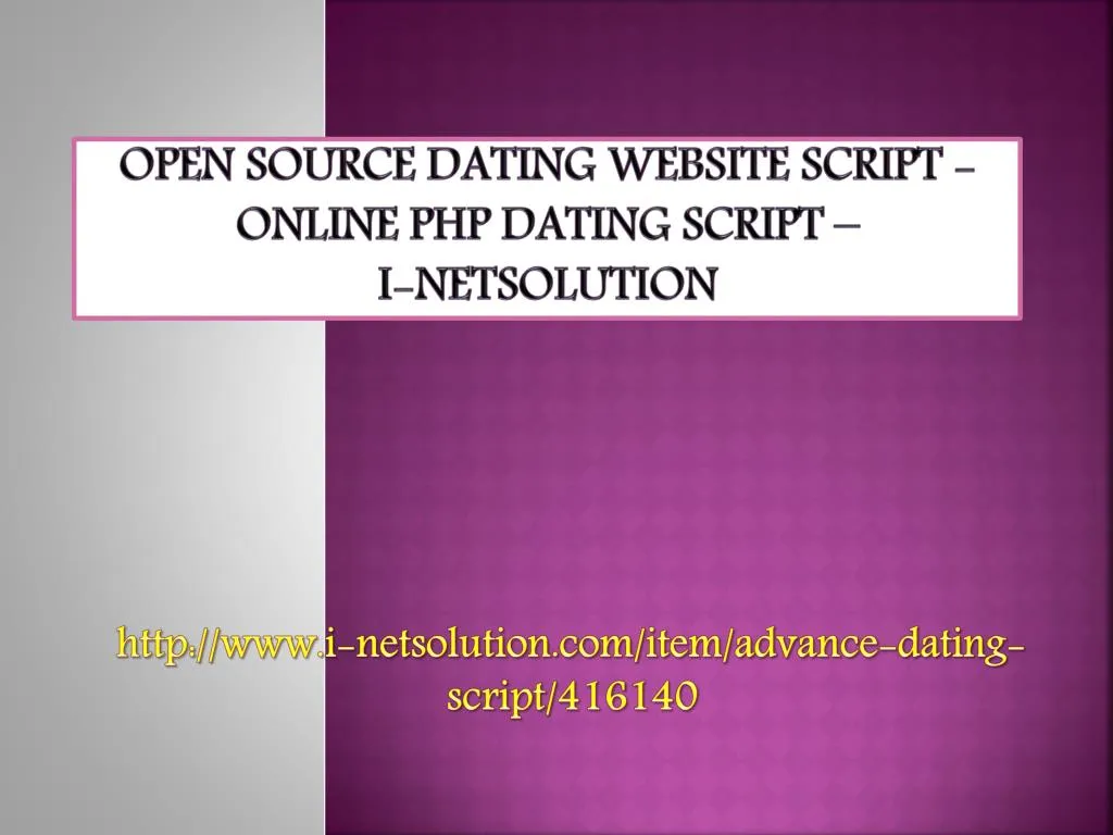 open source dating site php