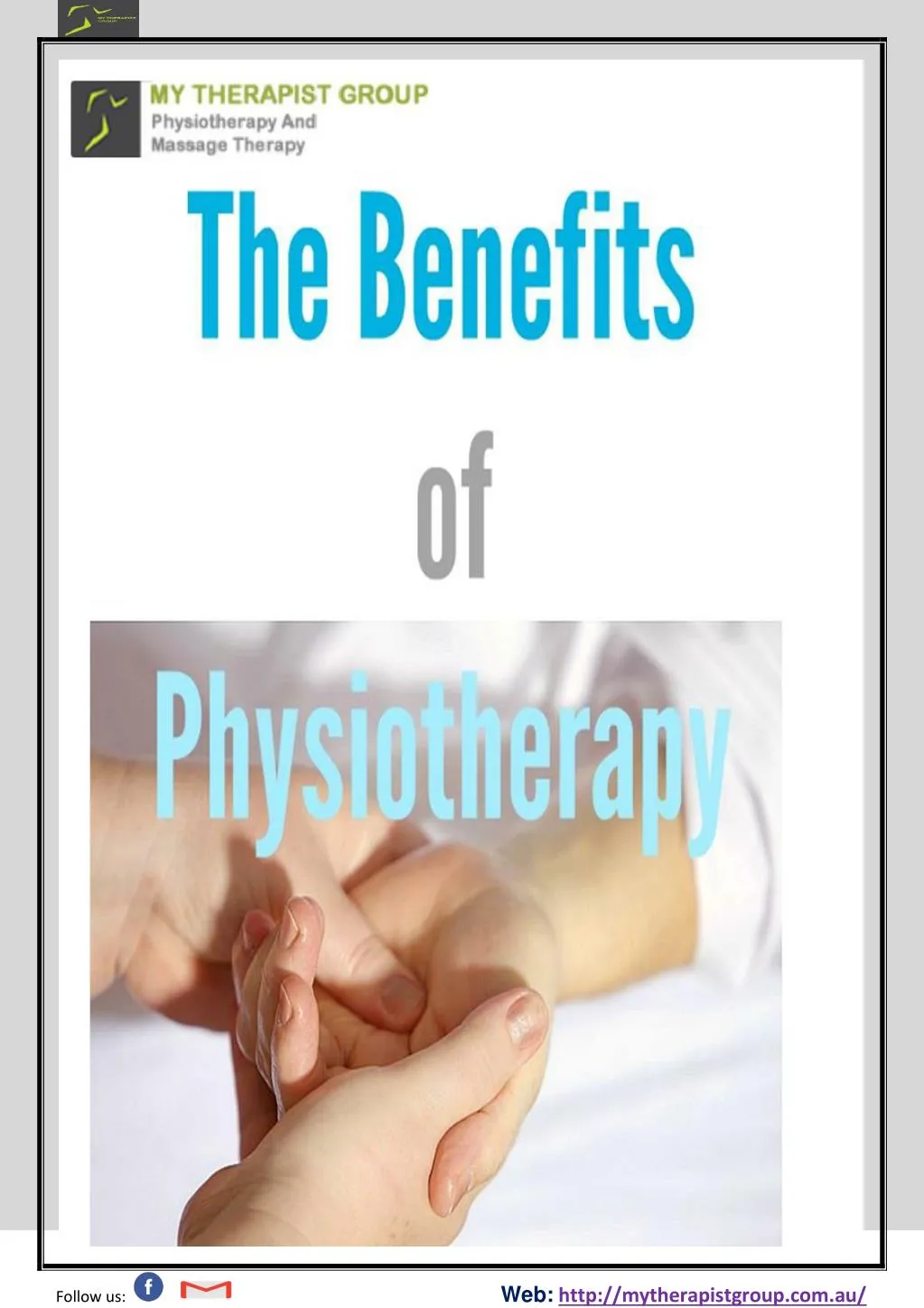 PPT - The Benefits Of Physiotherapy.pdf PowerPoint Presentation - ID ...