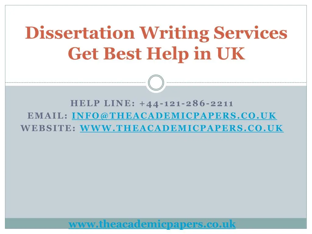 dissertation writing help uk