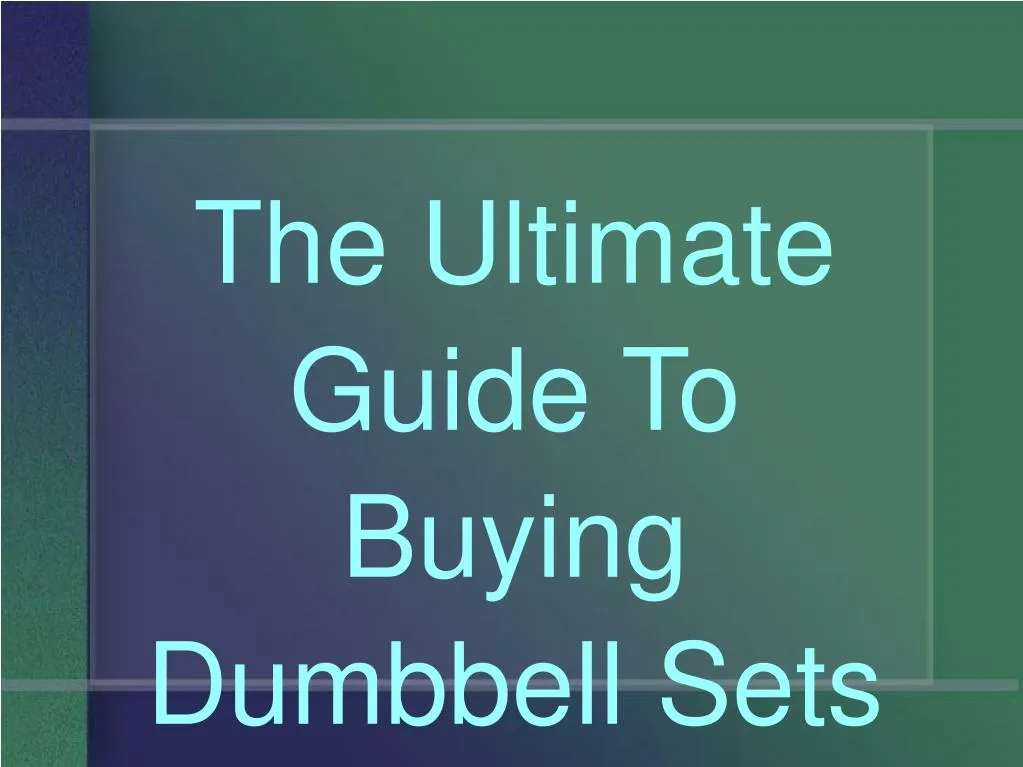 To buy a presentation