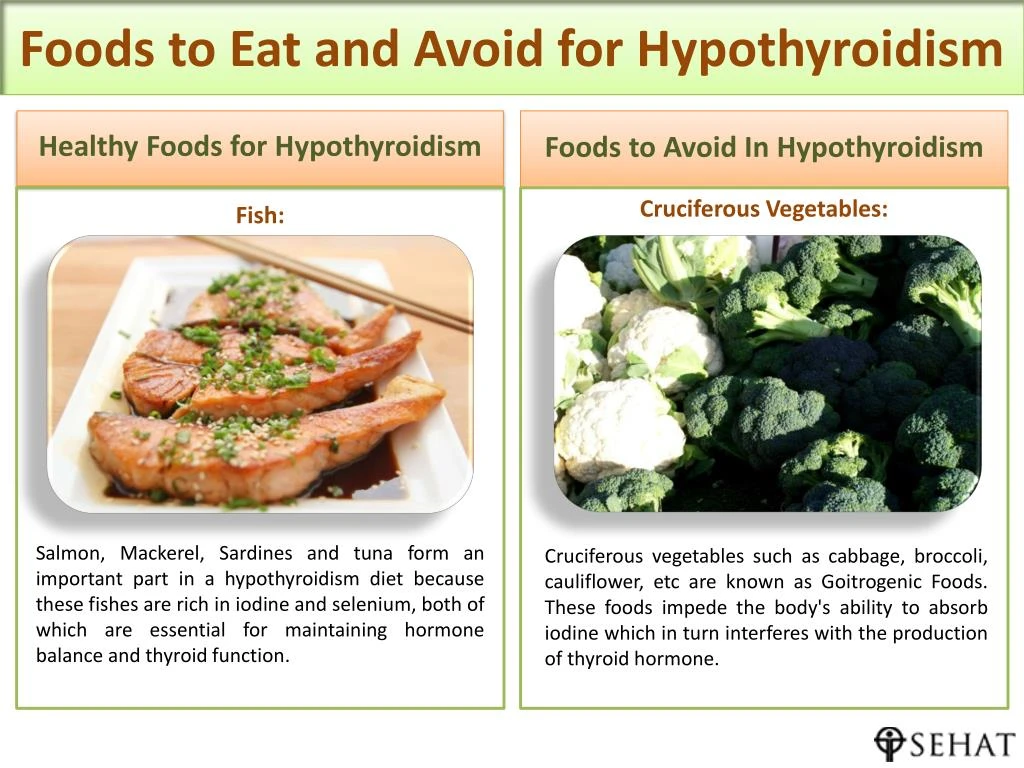 PPT Foods to Eat and Avoid for Hypothyroidism Sehat