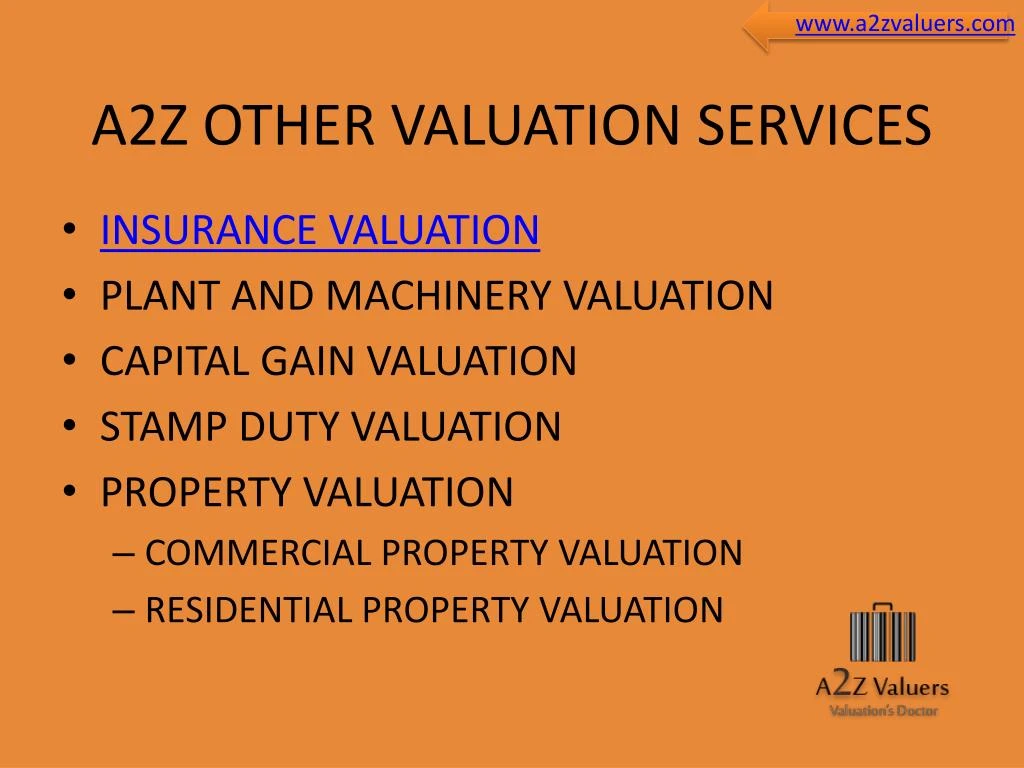 Plant Valuation Valuation of Plant and Machinery