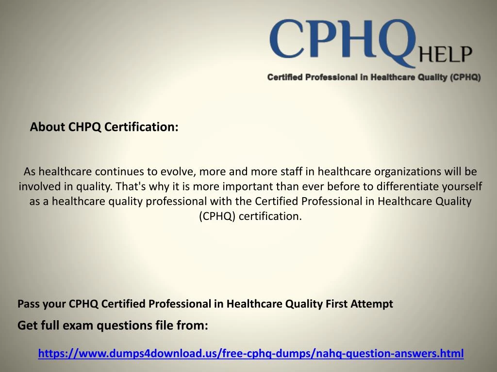 CPHQ Vorbereitungsfragen