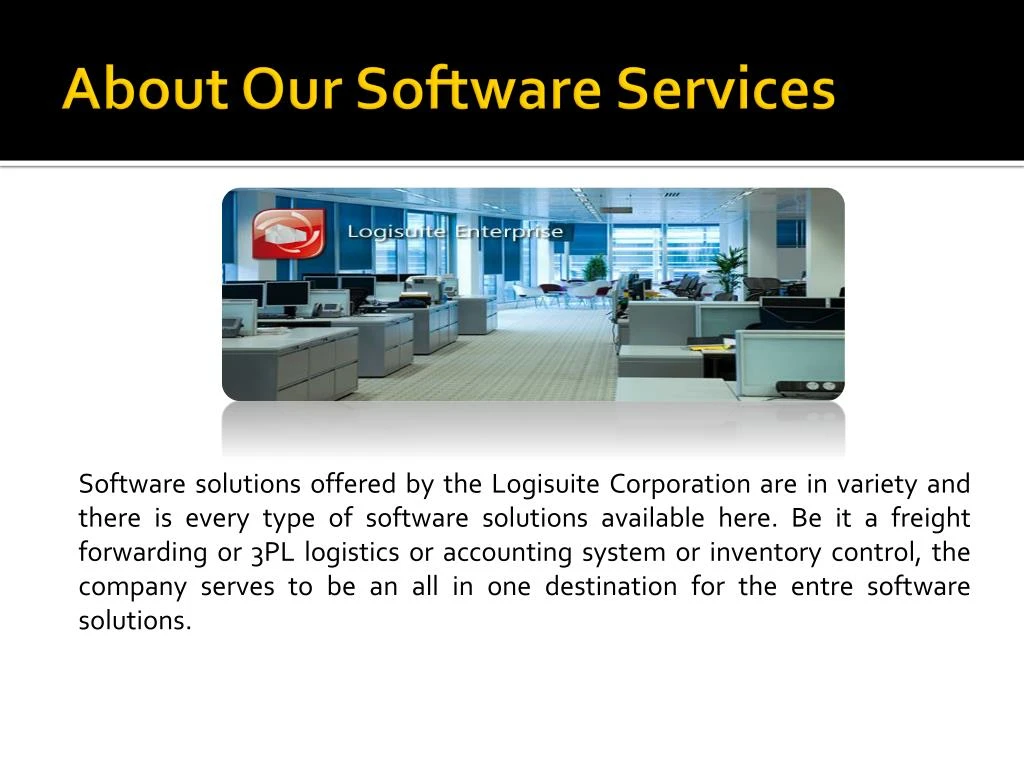 PPT Advance Logistics Software Solutions USA