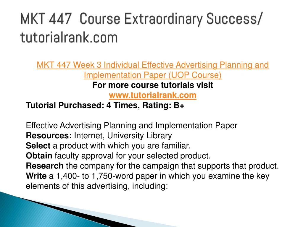 effective advertising planning and implementation paper After planning, the successful implementation of the strategy this paper will deal with the effective implementation “even the most superior strategy is. effective advertising planning and implementation paper After planning, the successful implementation of the strategy this paper will deal with the effective implementation “even the most superior strategy is.