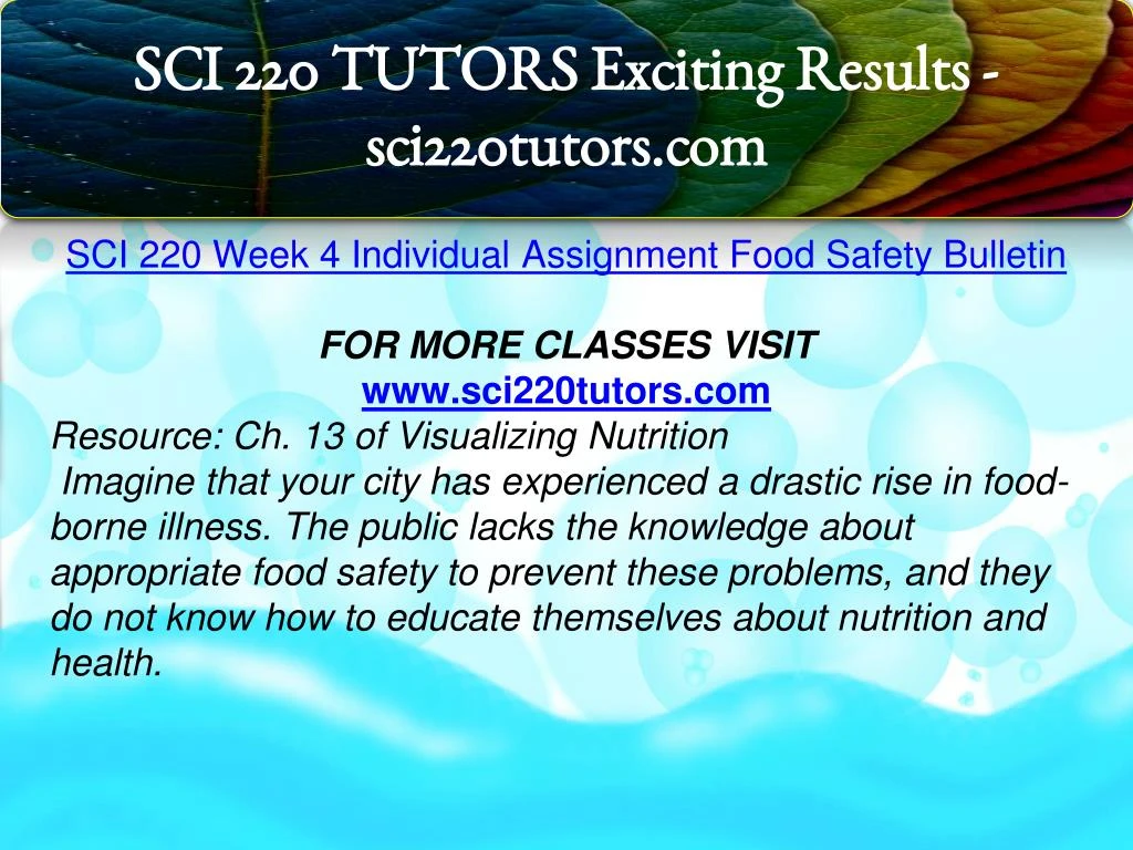 sci 220 food safety bulletin sci 220 food safety bulletin
