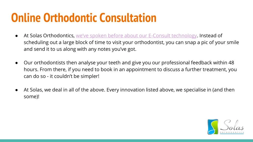 online ortho consult