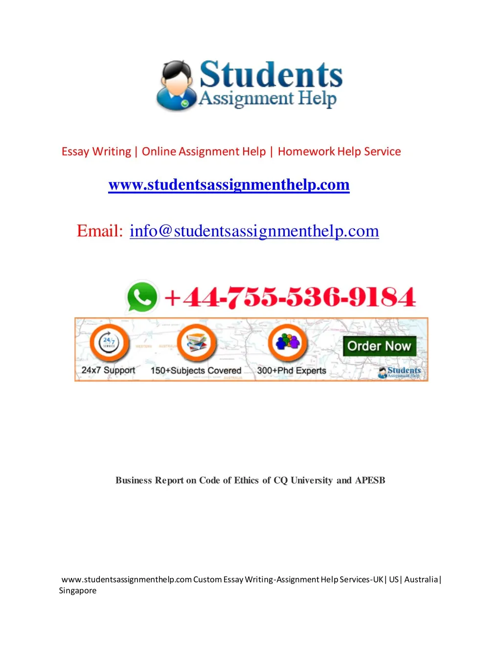Writing Essays Help