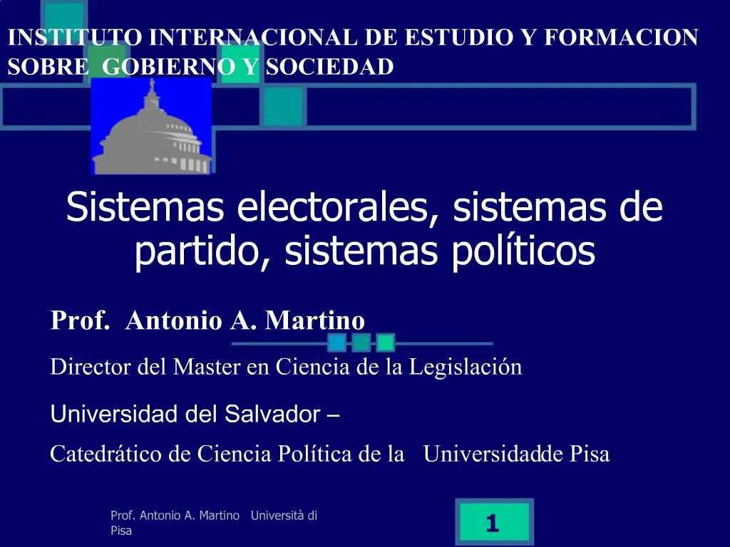 PPT Sistemas Electorales Sistemas De Partido Sistemas Pol Ticos