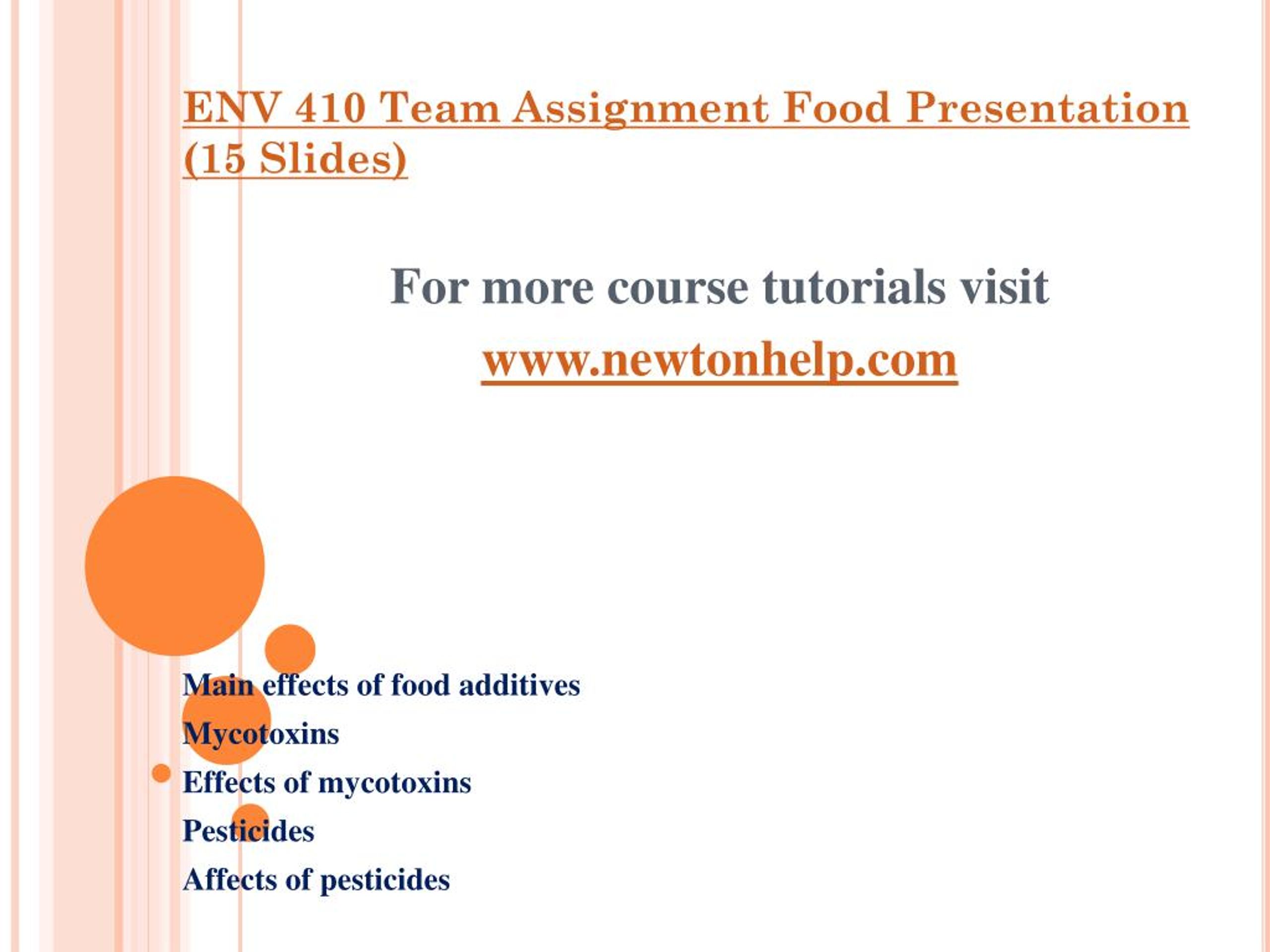 PPT ENV 410 Dreams Come True Newtonhelp PowerPoint Presentation