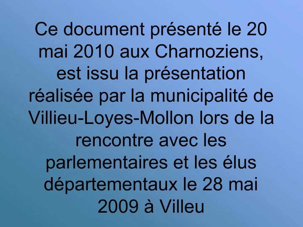 Ppt Ce Document Pr Sent Le Mai Aux Charnoziens Est Issu La