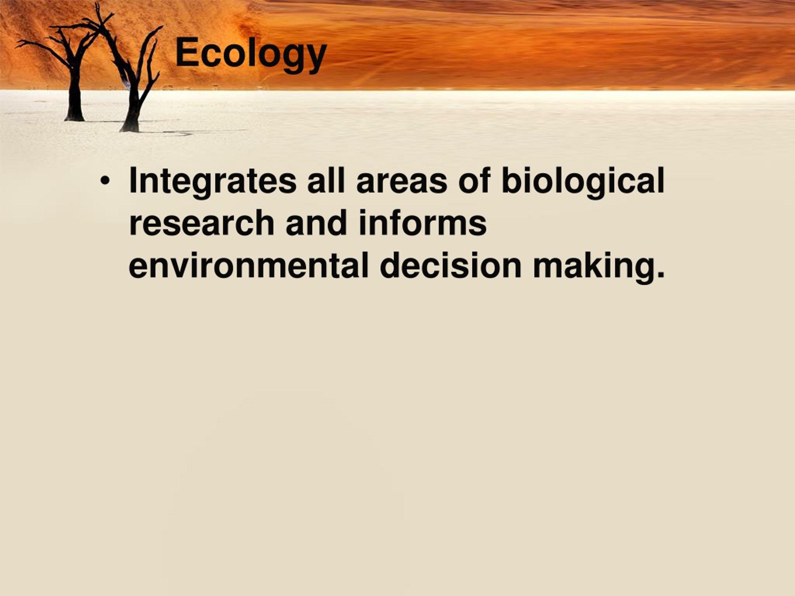 Ppt Chapter An Introduction To Ecology And The Biosphere Planet