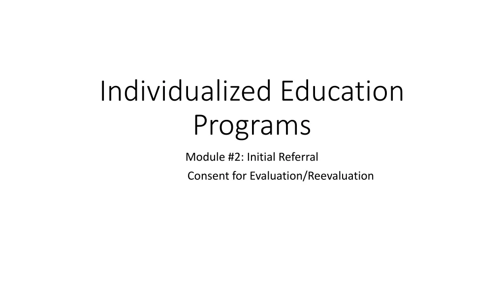 PPT Individualized Education Programs PowerPoint Presentation Free