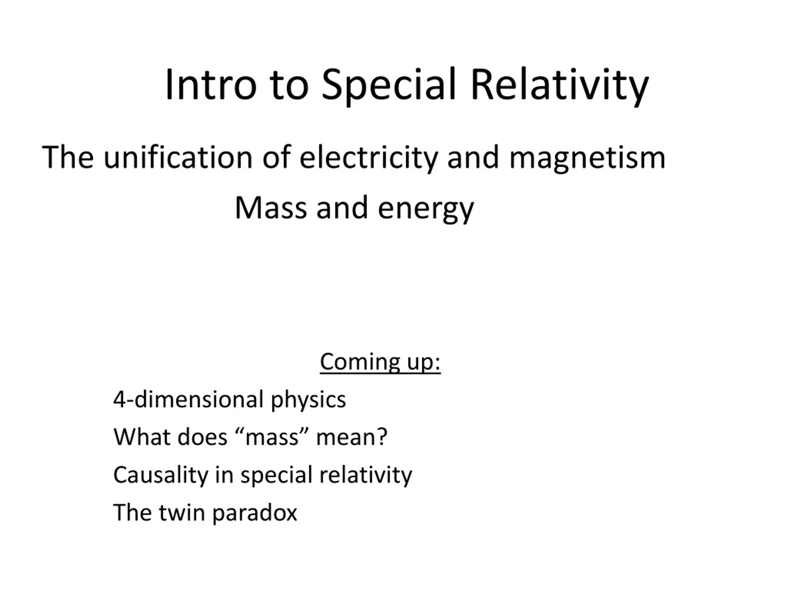 PPT Intro To Special Relativity PowerPoint Presentation Free