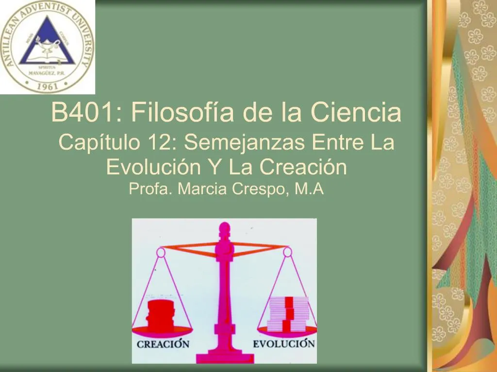 PPT B401 Filosof A De La Ciencia Cap Tulo 12 Semejanzas Entre La