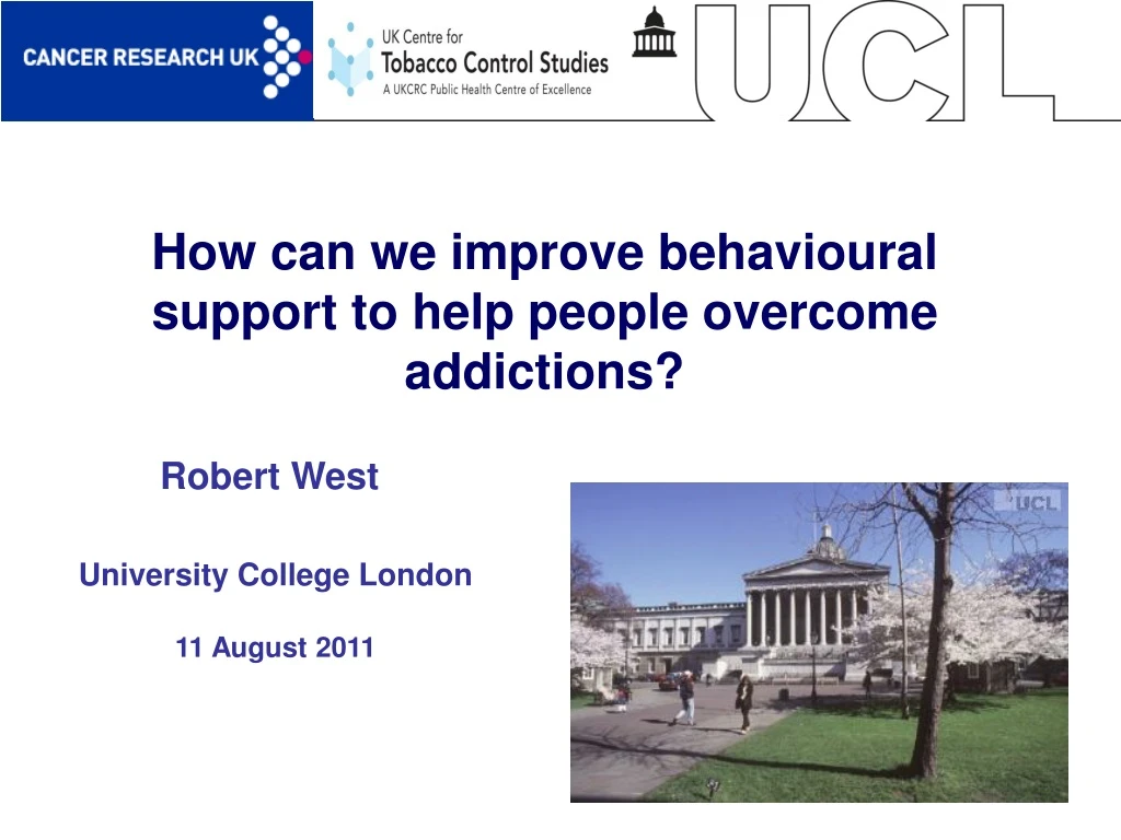 Ppt How Can We Improve Behavioural Support To Help People Overcome