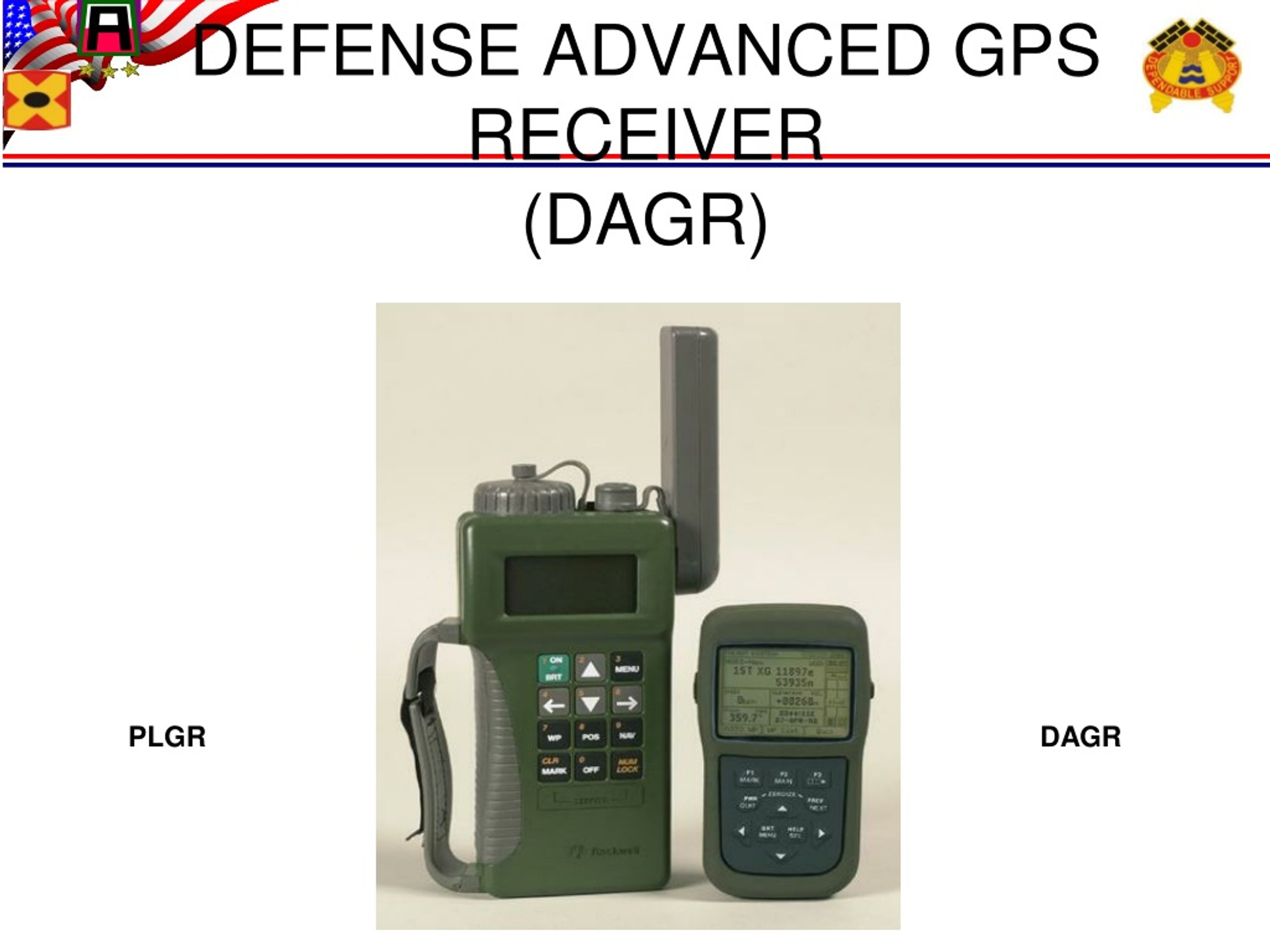 PPT DEFENSE ADVANCED GPS RECEIVER DAGR PowerPoint Presentation