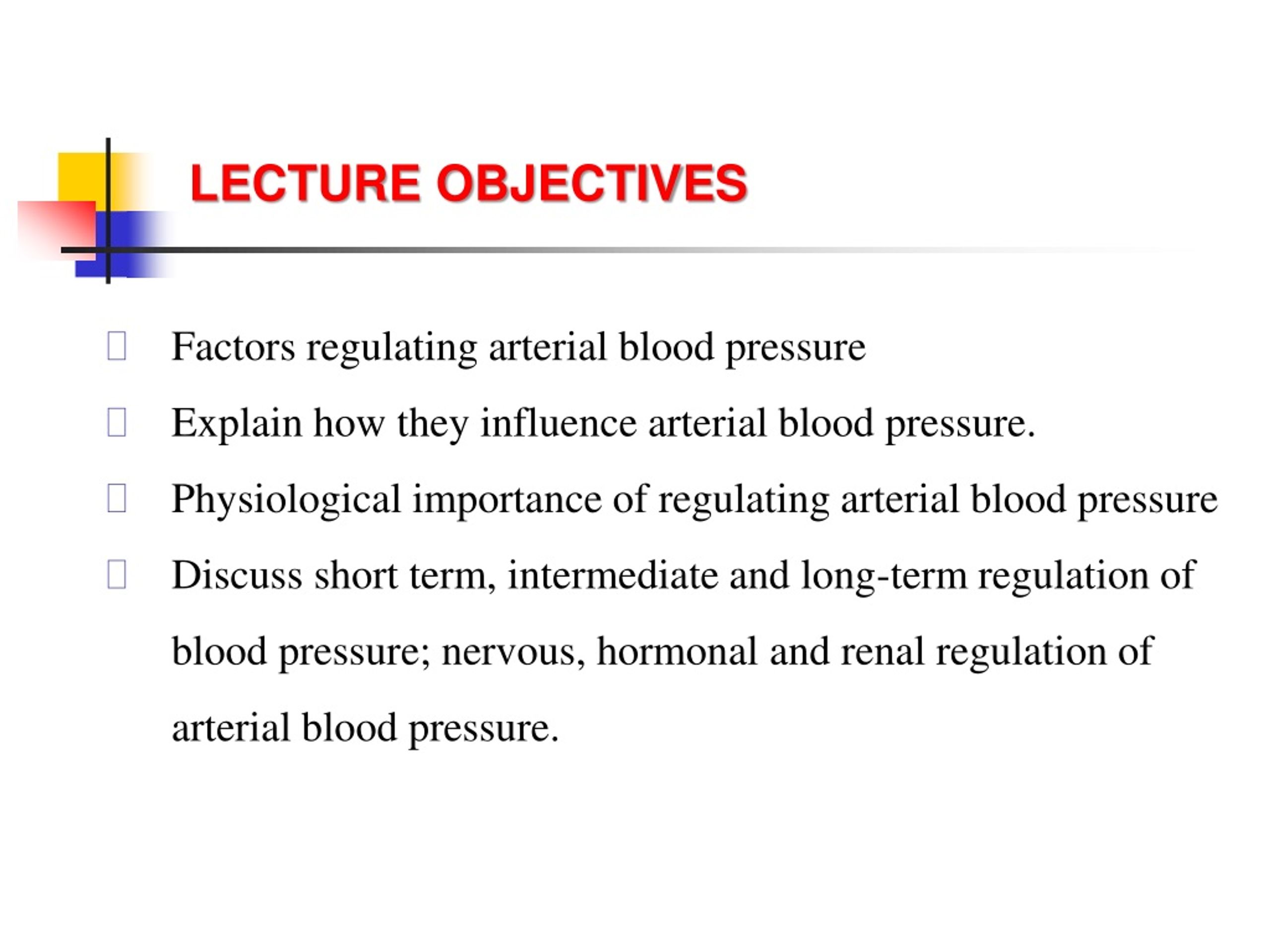 Ppt Regulation Of Blood Pressure Powerpoint Presentation Free