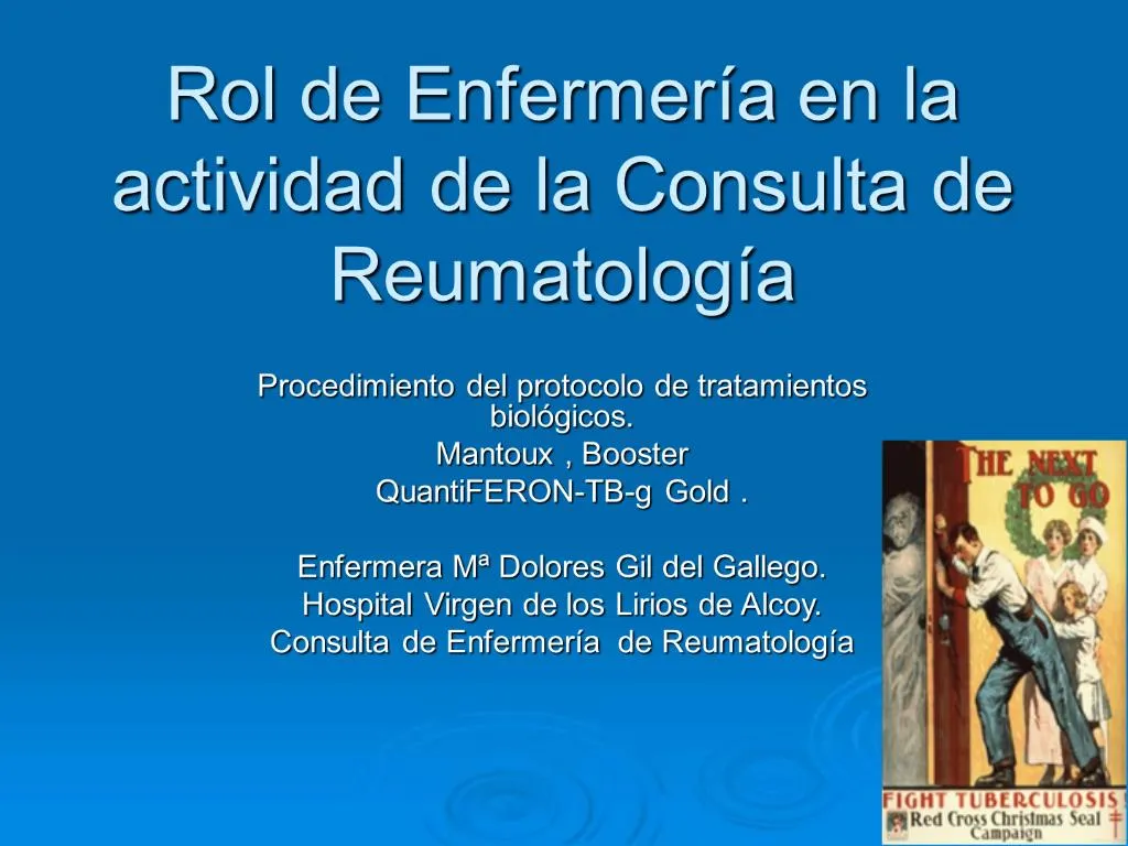 Ppt Rol De Enfermer A En La Actividad De La Consulta De Reumatolog A