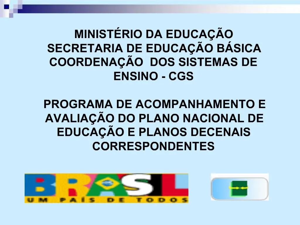 Ppt Minist Rio Da Educa O Secretaria De Educa O B Sica Coordena O Dos