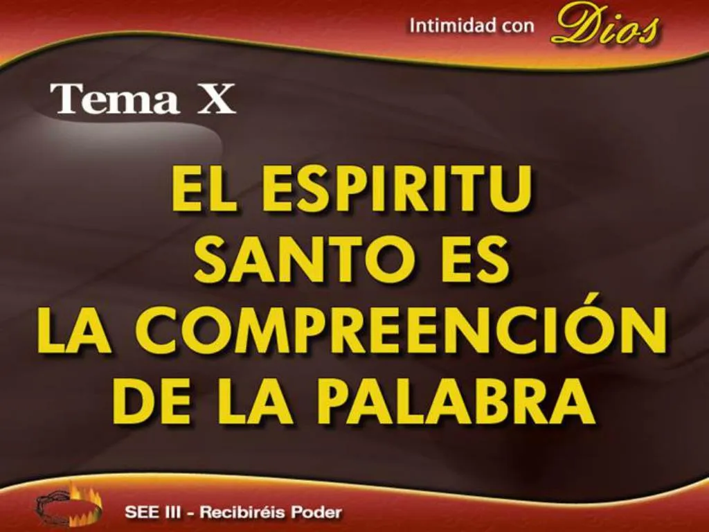 PPT La Palabra De Dios Solo Puede Comprenderse Cuando El Ser Humano