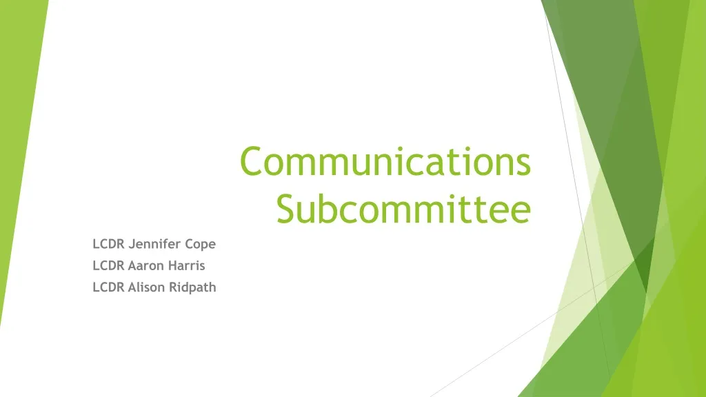 communications subcommittee n.