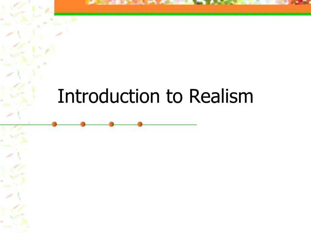 what is presentation realism