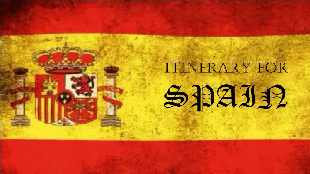 itinerary for spain n.