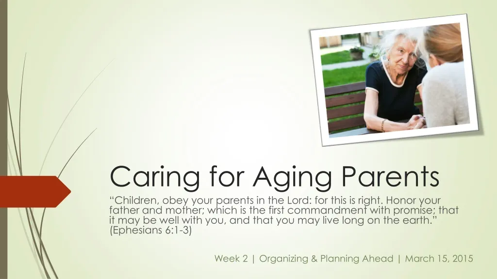 caring for aging parents n.