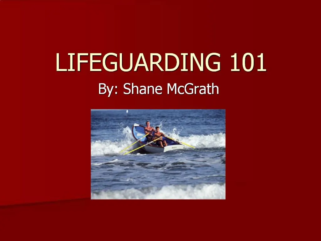 lifeguarding course powerpoint presentation