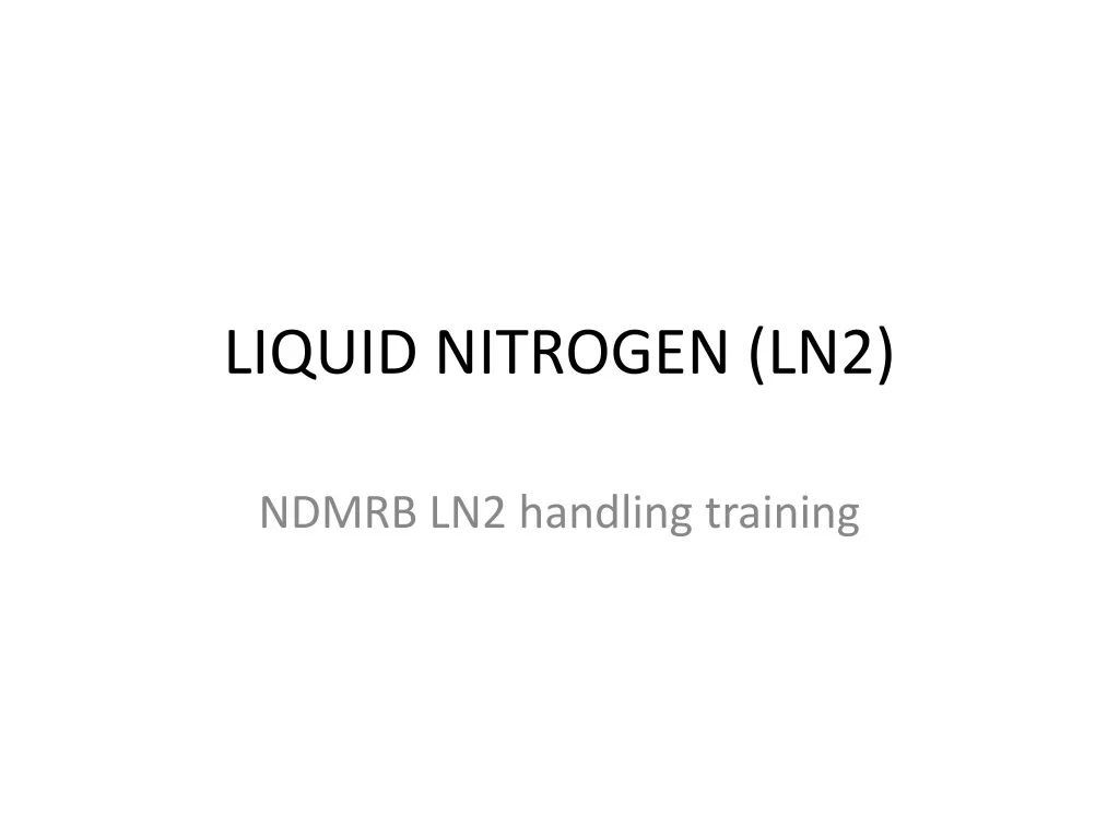 liquid nitrogen ln2 n.