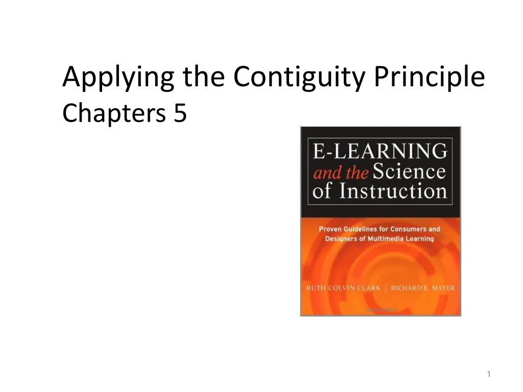 applying the contiguity principle chapters 5 n.
