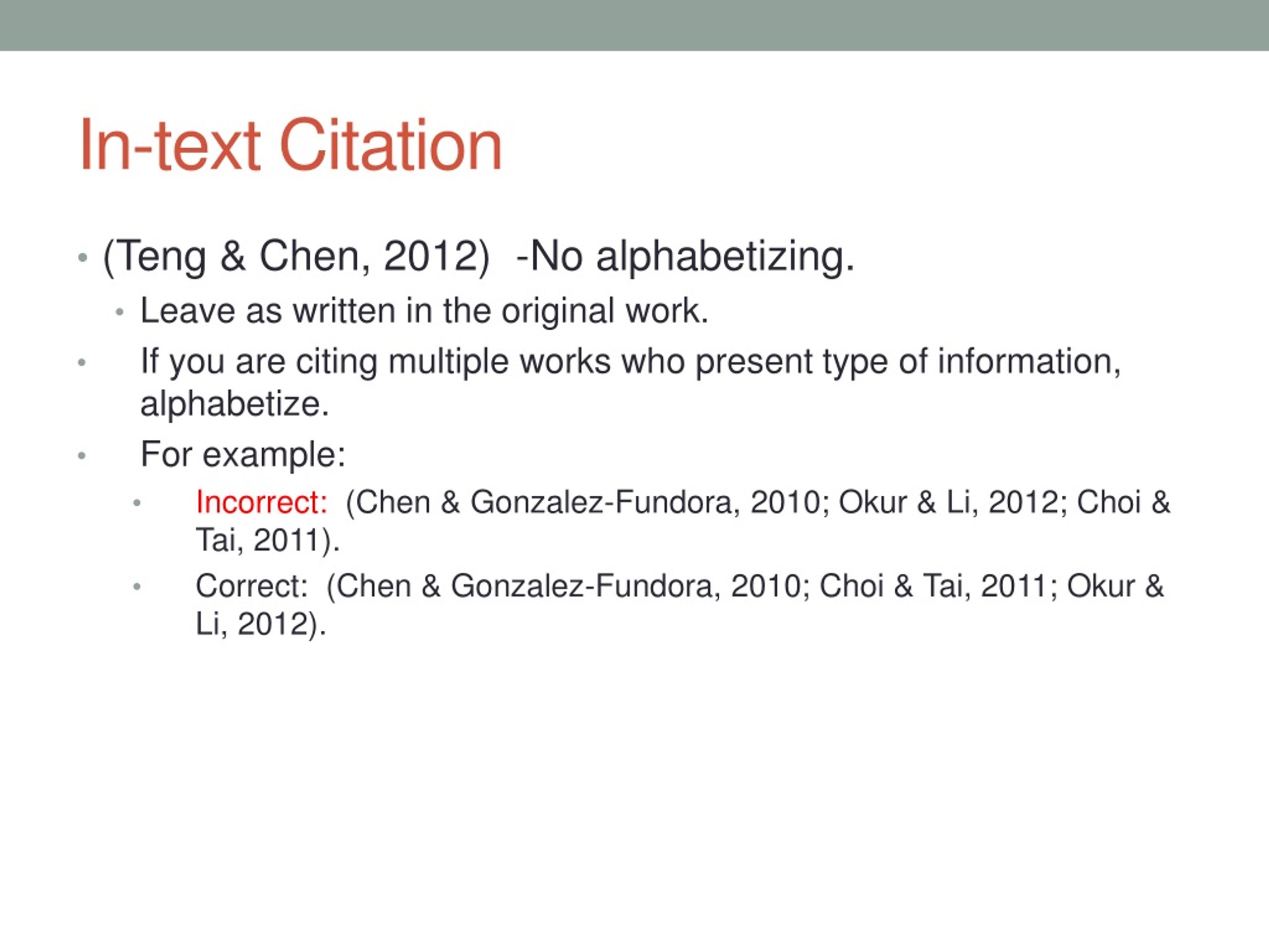 in text citation literature review
