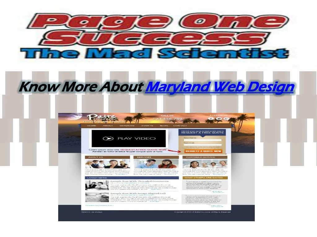 know more about maryland web design n.