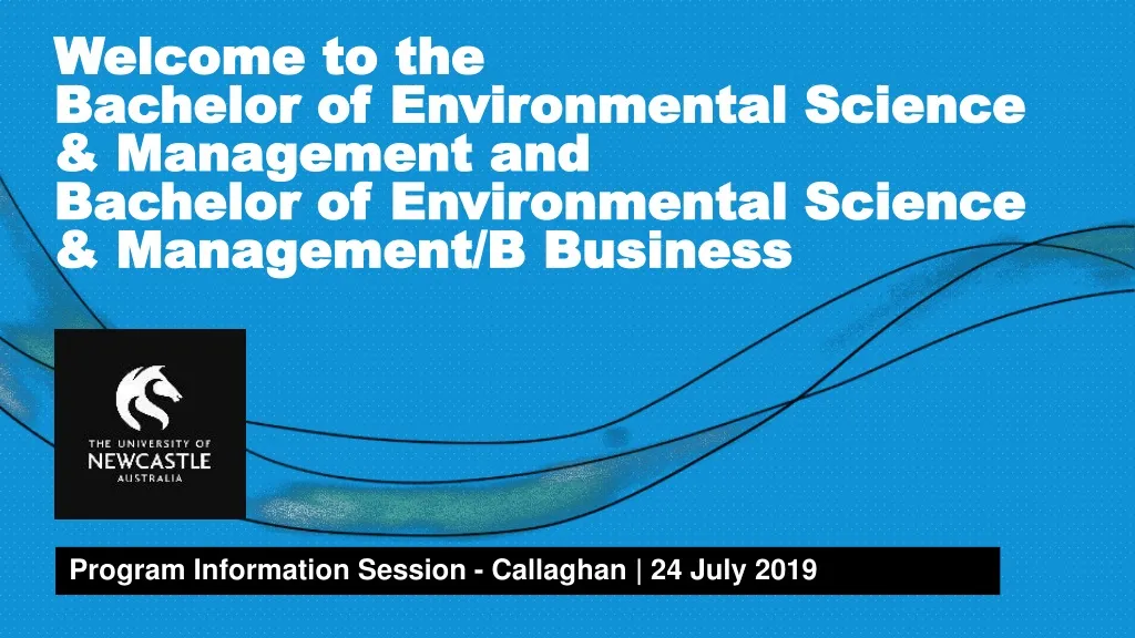 PPT - Welcome To The Bachelor Of Environmental Science & Management And ...