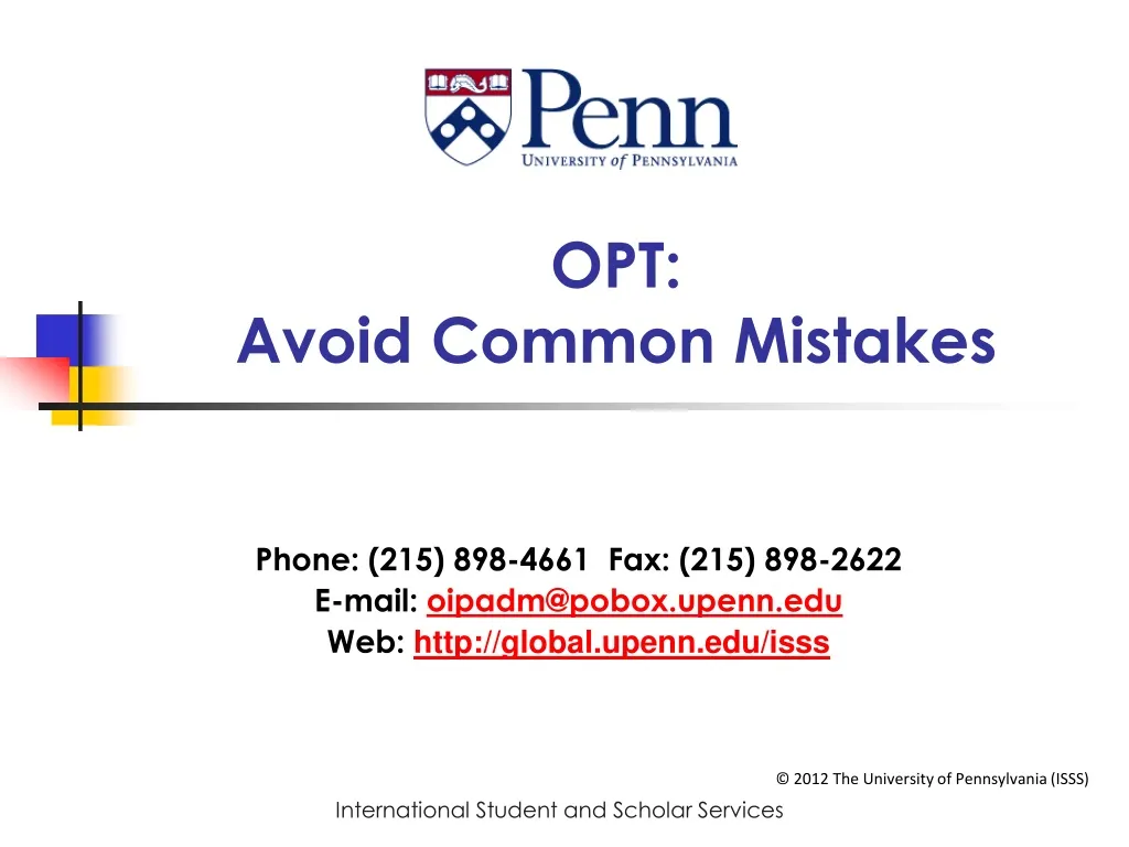 opt avoid common mistakes n.