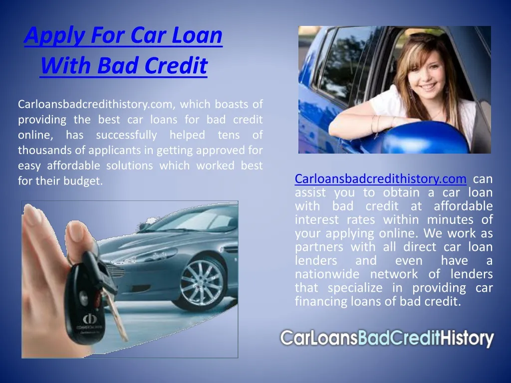 apply for car loan with bad credit n.