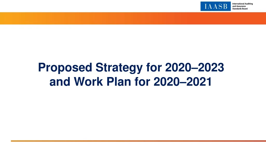 Proposed Strategy For 2020 2023 And Work Plan N 