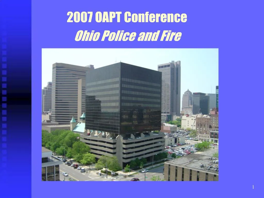 PPT Ohio Police and Fire Facts and Trends PowerPoint Presentation