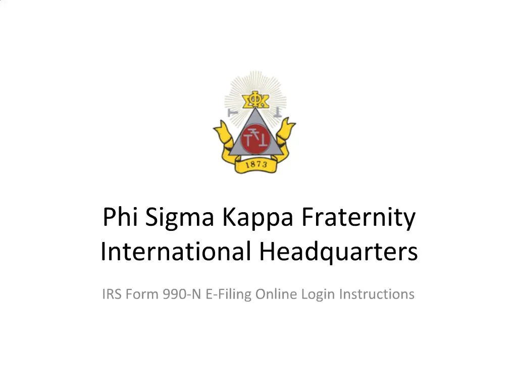 PPT Phi Sigma Kappa Fraternity International Headquarters PowerPoint