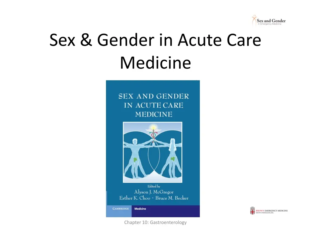 Ppt Sex And Gender In Acute Care Medicine Powerpoint Presentation Free Download Id1036567