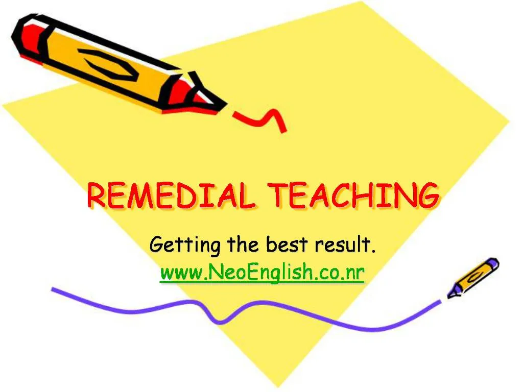 PPT - REMEDIAL TEACHING PowerPoint Presentation, Free Download - ID:1049180