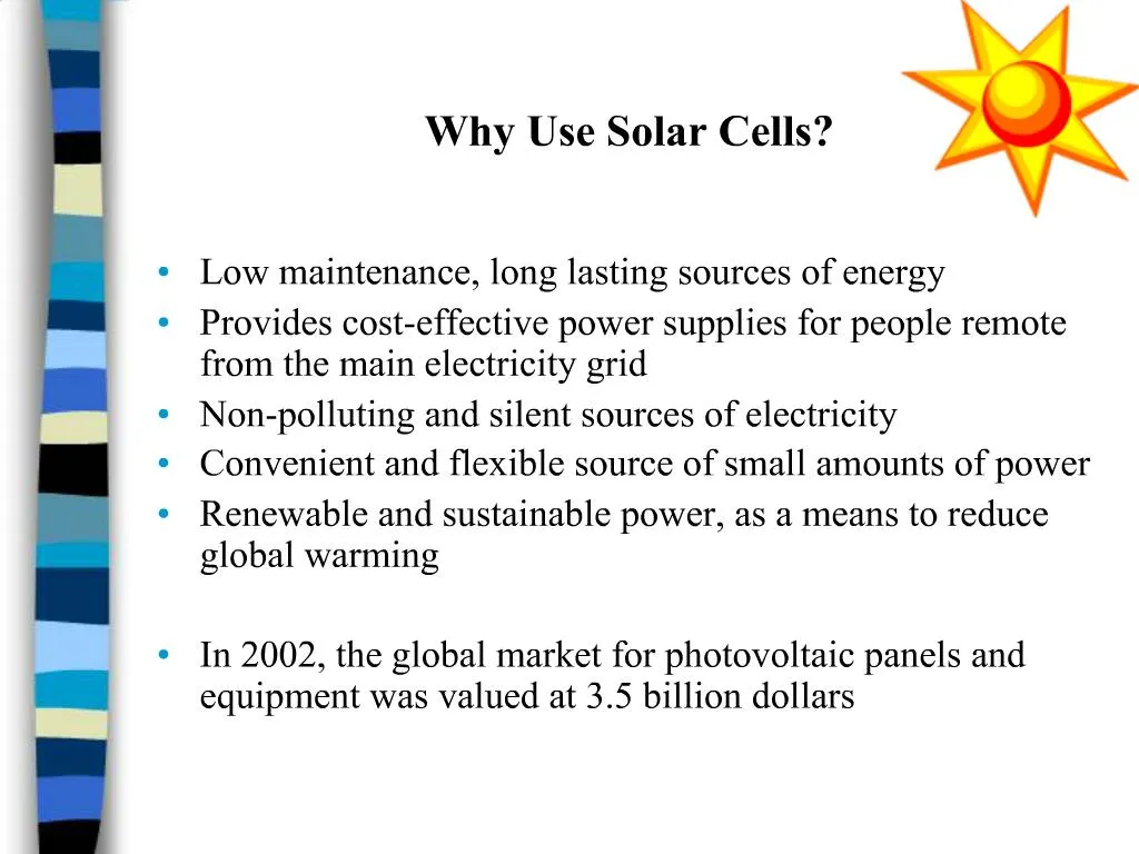 PPT Why Use Solar Cells PowerPoint Presentation, free download ID