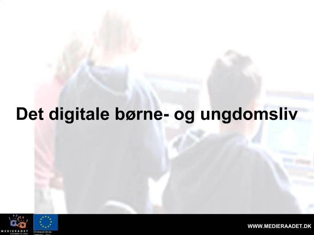 PPT - Det Digitale B Rne- Og Ungdomsliv PowerPoint Presentation, Free ...