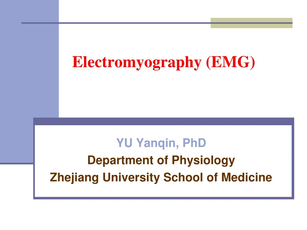 electromyography emg n.