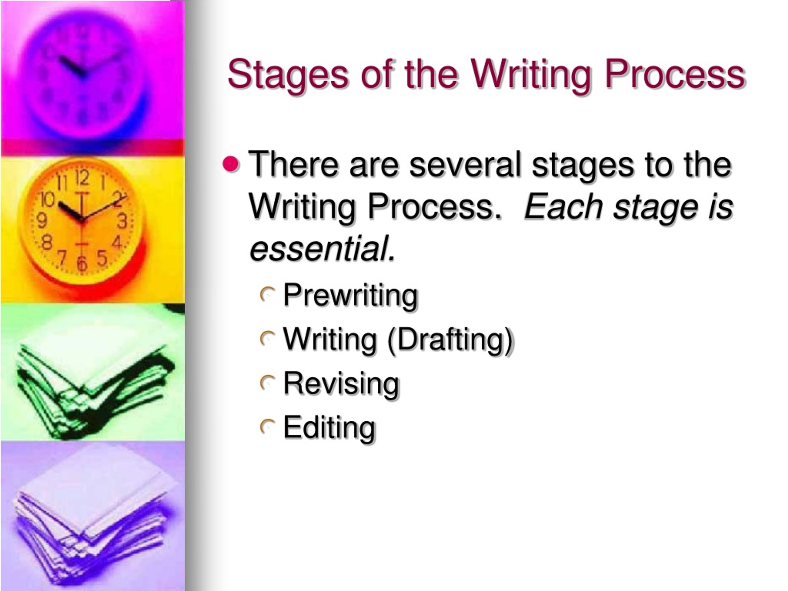 stages resume writing process