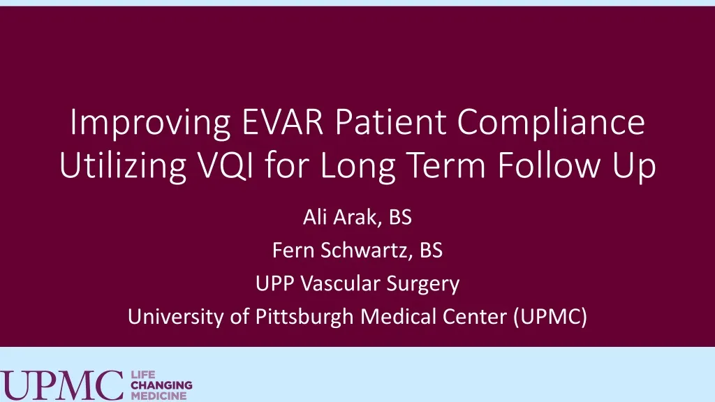improving evar patient compliance utilizing vqi for long term follow up n.